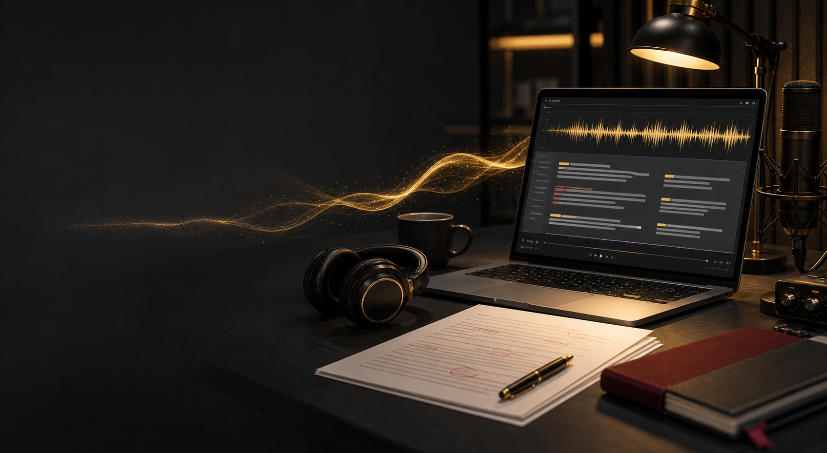 Audio transcription workflow with human quality review