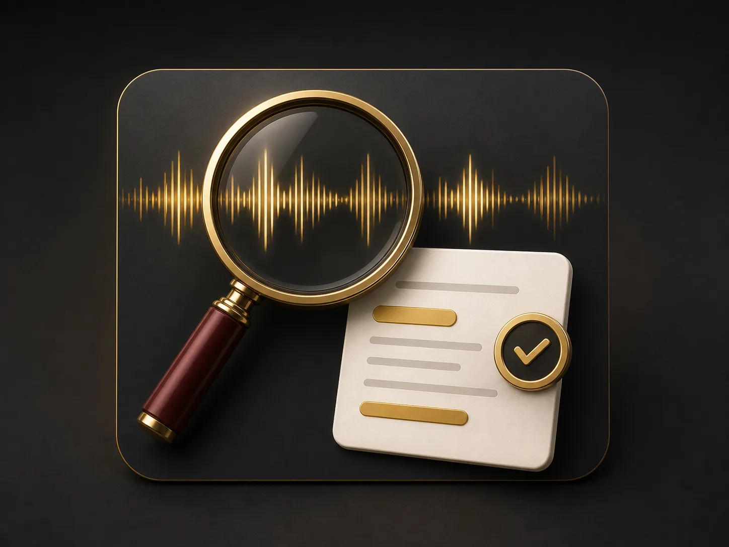 Review audio quality and confirm transcription estimate