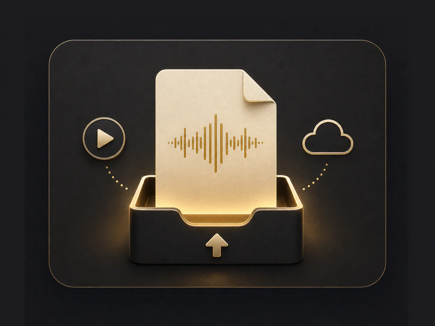 Upload audio video or cloud link for transcription