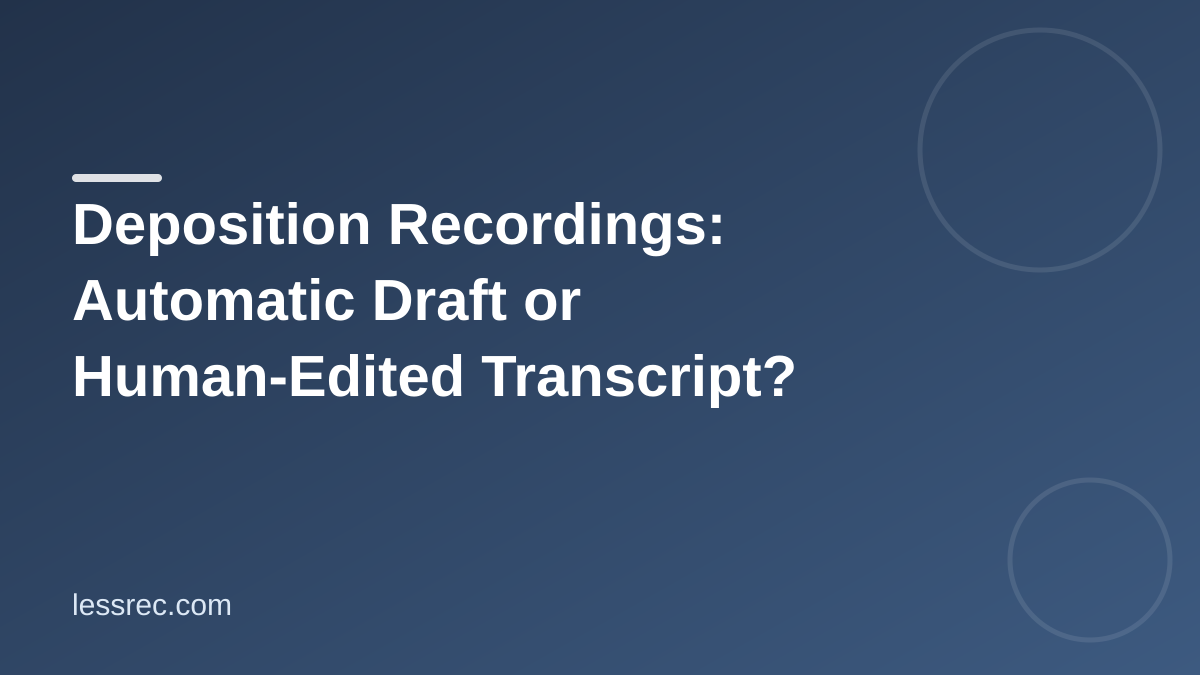 Deposition transcript checklist before you quote testimony