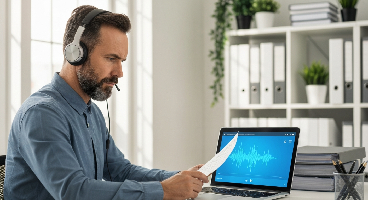 Internal legal transcript workflow for solo attorneys: discovery audio, privilege, deposition prep